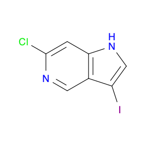 1000341-55-8 1H-Pyrrolo[3,2-c]pyridine, 6-chloro-3-iodo-