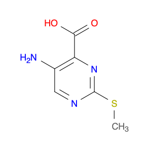 4-Pyrimidinecarboxylic acid, 5-amino-2-(methylthio)-