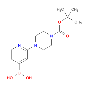 1-Piperazinecarboxylic acid, 4-(4-borono-2-pyridinyl)-, 1-(1,1-dimethylethyl) ester