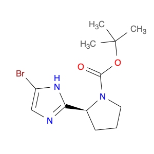 1007882-59-8 1-Pyrrolidinecarboxylic acid, 2-(5-bromo-1H-imidazol-2-yl)-, 1,1-dimethylethyl ester, (2S)-