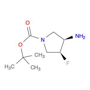 1-Pyrrolidinecarboxylic acid, 3-amino-4-fluoro-, 1,1-dimethylethyl ester, (3R,4S)-