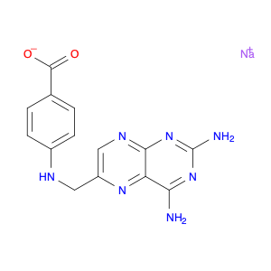 100929-45-1 Benzoic acid, 4-[[(2,4-diamino-6-pteridinyl)methyl]amino]-, sodium salt (1:1)