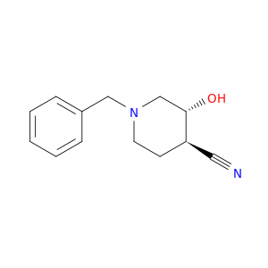 1013333-20-4 4-Piperidinecarbonitrile, 3-hydroxy-1-(phenylmethyl)-, (3R,4R)-rel-