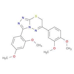 1013750-35-0 3-​(2,​4-​Dimethoxyphenyl)​-​6-​(3,​4-​dimethoxyphenyl)​-​7H-​1,​2,​4-​triazolo[3,​4-​b]​[1,​3,​4]​thiadiazine