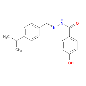 Benzoic acid, 4-hydroxy-, 2-[[4-(1-methylethyl)phenyl]methylene]hydrazide