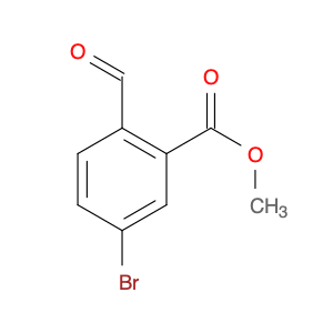 Benzoic acid, 5-bromo-2-formyl-, methyl ester