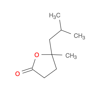 10200-21-2 2(3H)-Furanone, dihydro-5-methyl-5-(2-methylpropyl)-