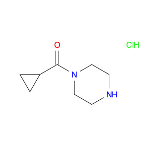 Methanone, cyclopropyl-1-piperazinyl-, hydrochloride (1:1)