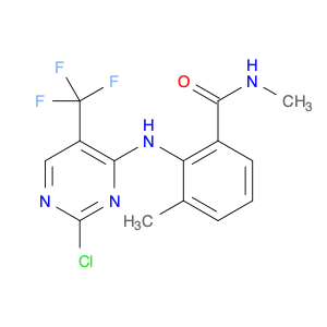 1022960-23-1 Benzamide, 2-​[[2-​chloro-​5-​(trifluoromethyl)​-​4-​pyrimidinyl]​amino]​-​N,​3-​dimethyl-