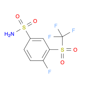 Benzenesulfonamide, 4-fluoro-3-[(trifluoromethyl)sulfonyl]-