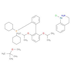 1028206-60-1 Chloro-(2-Dicyclohexylphosphino-2′,6′-diisopropoxy-1,1′-biphenyl)[2-(2-aminoethyl)phenyl]palladium(II) - methyl-t-butyl ether adduct (RuPhos Precatalyst 1st Gen)