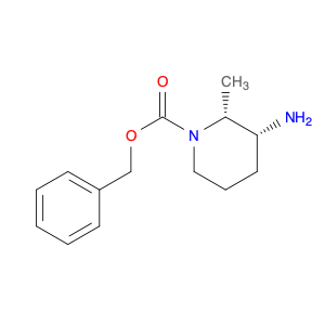 1-Piperidinecarboxylic acid, 3-amino-2-methyl-, phenylmethyl ester, (2R,3R)-