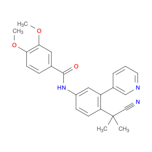 1067191-08-5 Benzamide, N-[4-(1-cyano-1-methylethyl)-3-(3-pyridinyl)phenyl]-3,4-dimethoxy-