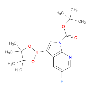 1073338-93-8 TERT-BUTYL 5-FLUORO-3-(4,4,5,5-TETRAMETHYL-1,3,2-DIOXABOROLAN-2-YL)-1H-PYRROLO[2,3-B]PYRIDINE-1-CARBOXYLATE