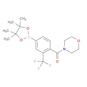 1092564-34-5 morpholino(4-(4,4,5,5-tetramethyl-1,3,2-dioxaborolan-2-yl)-2-(trifluoromethyl)phenyl)methanone