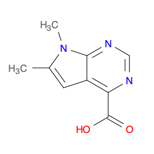 6,7-dimethyl-7H-pyrrolo[2,3-d]pyrimidine-4-carboxylic acid