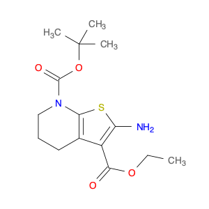 Thieno[2,​3-​b]​pyridine-​3,​7(4H)​-​dicarboxylic acid, 2-​amino-​5,​6-​dihydro-​, 7-​(1,​1-​dimethylethyl) 3-​ethyl ester