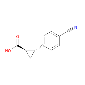 rac-(1R,2R)-2-(4-cyanophenyl)cyclopropane-1-carboxylic acid, trans