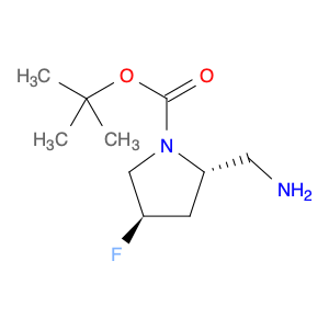 1-Pyrrolidinecarboxylic acid, 2-(aminomethyl)-4-fluoro-, 1,1-dimethylethyl ester, (2S,4R)-