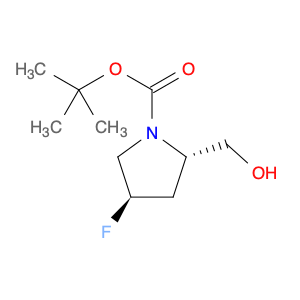 1-Pyrrolidinecarboxylic acid, 4-fluoro-2-(hydroxymethyl)-, 1,1-dimethylethyl ester, (2S,4R)-