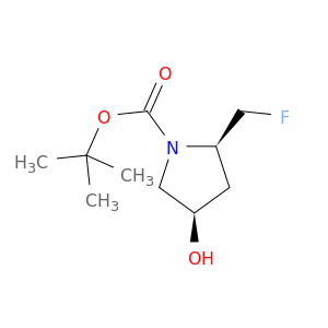 1-Pyrrolidinecarboxylic acid, 2-(fluoromethyl)-4-hydroxy-, 1,1-dimethylethyl ester, (2R-cis)- (9CI)