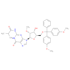 114745-26-5 Guanosine, 5'-O-[bis(4-methoxyphenyl)phenylmethyl]-2'-O-methyl-N-(2-methyl-1-oxopropyl)-