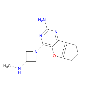 6H-Cyclopenta[4,5]furo[3,2-d]pyrimidin-2-amine, 7,8-dihydro-4-[3-(methylamino)-1-azetidinyl]-