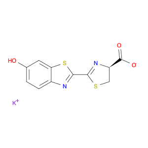 115144-35-9 4-Thiazolecarboxylic acid, 4,5-dihydro-2-(6-hydroxy-2-benzothiazolyl)-, potassium salt (1:1), (4S)-