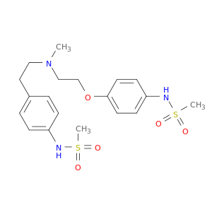 115256-11-6 Methanesulfonamide, N-[4-[2-[methyl[2-[4-[(methylsulfonyl)amino]phenoxy]ethyl]amino]ethyl]phenyl]-