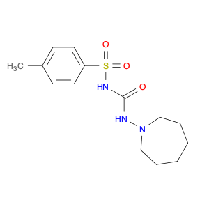 Benzenesulfonamide, N-[[(hexahydro-1H-azepin-1-yl)amino]carbonyl]-4-methyl-