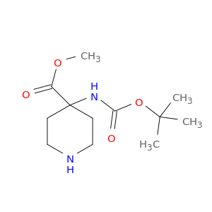 115655-44-2 4-Piperidinecarboxylic acid, 4-[[(1,1-dimethylethoxy)carbonyl]amino]-, methyl ester