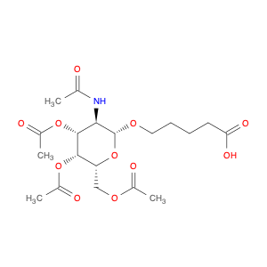 1159408-54-4 5-[(3,4,6-Tri-O-acetyl-2-acetylamido-2-deoxy-b-D-galactopyranosyl)oxy]pentanoic acid