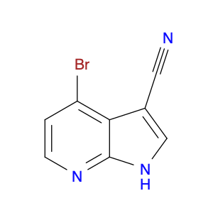 1H-Pyrrolo[2,3-b]pyridine-3-carbonitrile, 4-bromo-