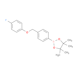 1160829-20-8 2-(4-((4-fluorophenoxy)methyl)phenyl)-4,4,5,5-tetramethyl-1,3,2-dioxaborolane