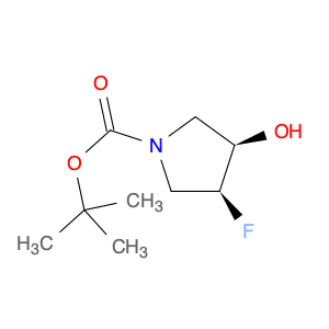 1-Pyrrolidinecarboxylic acid, 3-fluoro-4-hydroxy-, 1,1-dimethylethyl ester, (3S,4R)-