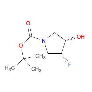 1-Pyrrolidinecarboxylic acid, 3-fluoro-4-hydroxy-, 1,1-dimethylethyl ester, (3R,4S)-