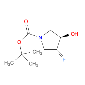 1-Pyrrolidinecarboxylic acid, 3-fluoro-4-hydroxy-, 1,1-dimethylethyl ester, (3R,4R)-