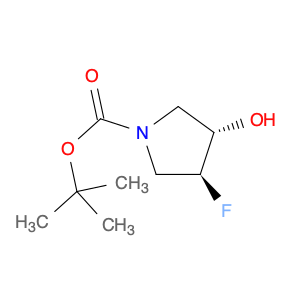 1-Pyrrolidinecarboxylic acid, 3-fluoro-4-hydroxy-, 1,1-dimethylethyl ester, (3S,4S)-