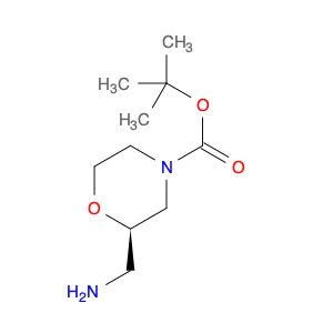 4-Morpholinecarboxylic acid, 2-(aminomethyl)-, 1,1-dimethylethyl ester, (2R)-