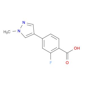 1178280-85-7 2-fluoro-4-(1-methyl-1H-pyrazol-4-yl)benzoic acid