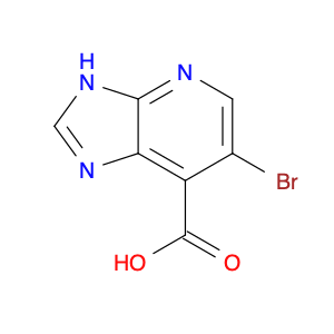 3H-Imidazo[4,5-b]pyridine-7-carboxylic acid, 6-bromo-OTHER CA INDEX NAMES:1H-Imidazo[4,5-b]pyridine-7-carboxylic acid, 6-bromo-