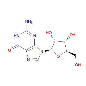 118-00-3 2-Amino-1,9-dihydro-9-β-D-ribofuranosyl-6H-purin-6-one