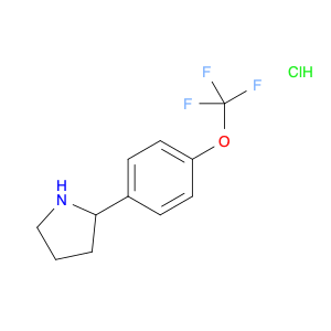 1185121-45-2 2-(4-TRIFLUOROMETHOXY-PHENYL)-PYRROLIDINE, HYDROCHLORIDE