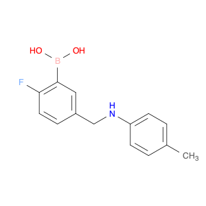 1190095-08-9 (2-fluoro-5-((p-tolylamino)methyl)phenyl)boronic acid