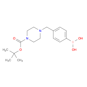 1-Piperazinecarboxylic acid, 4-[(4-boronophenyl)methyl]-, 1-(1,1-dimethylethyl) ester