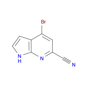 1H-Pyrrolo[2,3-b]pyridine-6-carbonitrile, 4-bromo-