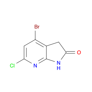 2H-Pyrrolo[2,3-b]pyridin-2-one, 4-bromo-6-chloro-1,3-dihydro-