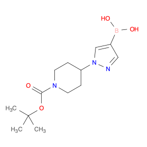 1-Piperidinecarboxylic acid, 4-(4-borono-1H-pyrazol-1-yl)-, 1-(1,1-dimethylethyl) ester