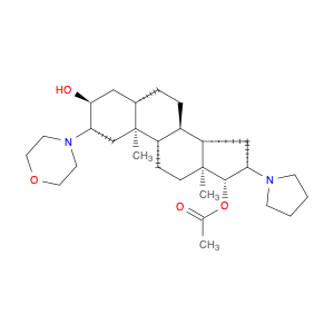 119302-24-8 Androstane-3,17-diol, 2-(4-morpholinyl)-16-(1-pyrrolidinyl)-, 17-acetate, (2β,3α,5α,16β,17β)-