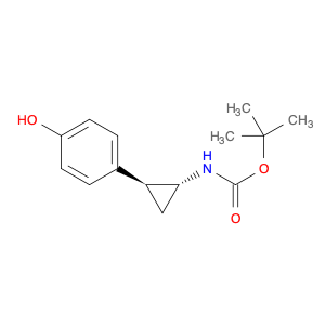 Carbamic acid, N-[(1R,2S)-2-(4-hydroxyphenyl)cyclopropyl]-, 1,1-dimethylethyl ester, rel-